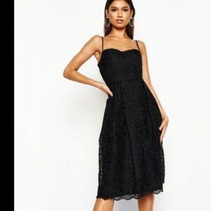 Boohoo women’s‎ Black  halter dress size 12